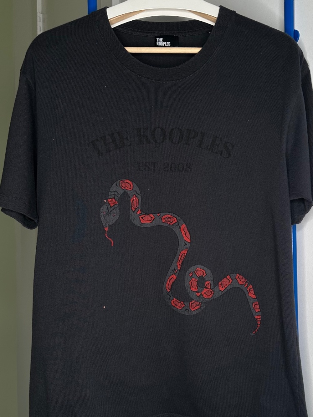 The Kooples Black Snake Graphic T-Shirt